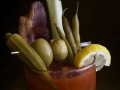 Food and drinks at the Rib Room; Omni Royal Orleans Hotel New Orleans
